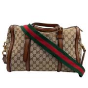 Gucci Vintage Pre-owned Canvas handvskor Brown, Dam