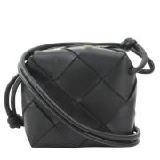 Bottega Veneta Vintage Pre-owned Laeder axelremsvskor Black, Dam