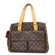 Louis Vuitton Vintage Pre-owned Tyg handvskor Brown, Dam