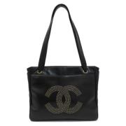 Chanel Vintage Pre-owned Laeder totevskor Black, Dam