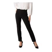 Sandro Ferrone Elegant Svart Skinny Byxor Kvinnor Black, Dam