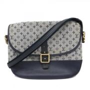 Louis Vuitton Vintage Pre-owned Tyg axelremsvskor Blue, Dam