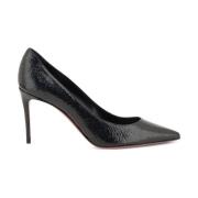 Christian Louboutin Svart Stjärna Läder Häl 85mm Black, Dam