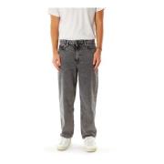 American Vintage Baggy Tapered Fit Jeans Gray, Herr