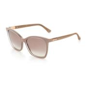 Jimmy Choo Stiliga bruna solglasögon med UV-skydd Beige, Dam