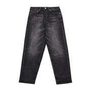 Evisu Måsbroderi & semestertryck denim Black, Herr