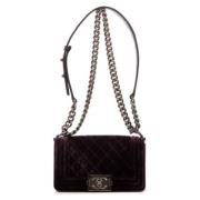 Chanel Vintage Pre-owned Canvas chanel-vskor Purple, Dam