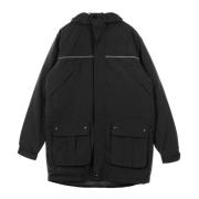 New Era Svart Parkas för Män Black, Herr