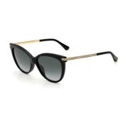 Jimmy Choo Svarta Acetatsolglasögon med UV-skydd Black, Dam