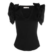 Ulla Johnson Avslappnad Svart Birdie Top Black, Dam