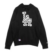 New Era MLB Infill Logo Hoodie Svart/Vit Black, Herr