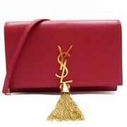 Yves Saint Laurent Vintage Pre-owned Laeder axelremsvskor Red, Dam