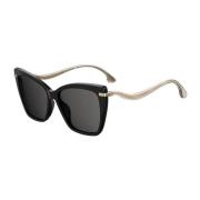 Jimmy Choo Svarta Acetatsolglasögon med UV-skydd Black, Dam