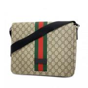 Gucci Vintage Pre-owned Plast axelremsvskor Beige, Herr