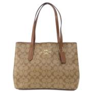 Coach Pre-owned Pre-owned Canvas axelremsvskor Brown, Dam