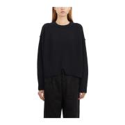 Isabel Benenato Cashmere och ull Boxy Sweater Black, Dam