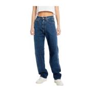 Replay Vintage Straight Denim Jeans Blue, Dam