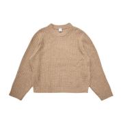 Won Hundred Taupe Ribbed Sweater Beige, Herr