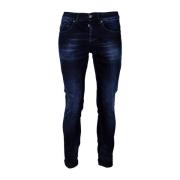 Dondup Herr Denim Jeans. Skinny Fit, Made in Italy Blue, Herr