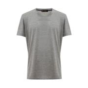 Corneliani Grå Sidens T-shirt Gray, Herr