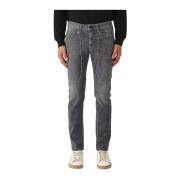 Jeckerson Slim Fit Denim Jeans med Lappar Gray, Herr