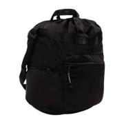 C.p. Company Stilig Unisex Duffleväska med Justerbar Rem Black, Unisex