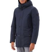 Woolrich Blå Arctic Stretch Parka Blue, Herr