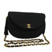 Chanel Vintage Pre-owned Bomull chanel-vskor Black, Dam