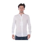 Daniele Alessandrini Slim Fit Koreansk Stil Skjorta White, Herr