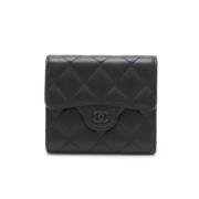 Chanel Vintage Pre-owned Laeder plnbcker Black, Dam