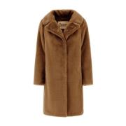 Herno Mjuk Faux Fur Kamelrock Brown, Dam