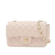 Chanel Vintage Pre-owned Laeder axelremsvskor Pink, Dam