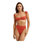 La Revêche Orange Bikini Top Amber Red, Dam