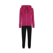 Emporio Armani EA7 Rosa Jogger Set med Hoodie Pink, Dam