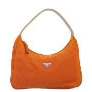 Prada Vintage Pre-owned Tyg prada-vskor Orange, Dam