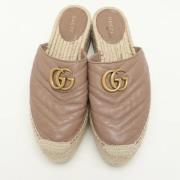 Gucci Vintage Pre-owned Laeder lgskor Beige, Dam