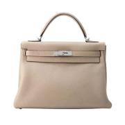 Hermès Vintage Pre-owned Laeder handvskor Beige, Dam