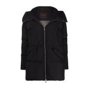 Moorer Svart Puffer- & Dunjacka Black, Dam