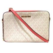 Michael Kors Pre-owned Pre-owned Canvas crossbodyvskor Pink, Dam