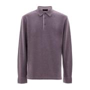 Corneliani Indigo Polo Tröja Purple, Herr