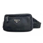 Prada Vintage Pre-owned Nylon prada-vskor Black, Dam