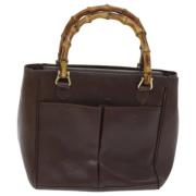 Gucci Vintage Pre-owned Laeder handvskor Brown, Dam