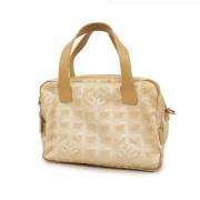 Chanel Vintage Pre-owned Nylon chanel-vskor Beige, Dam