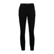 Ksubi Svarta Skinny Jeans Spray-On Stil Black, Dam