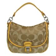 Coach Pre-owned Pre-owned Canvas handvskor Brown, Dam