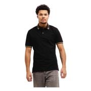 Versace Jeans Couture Chromo Krage Polo Svart Män Black, Herr