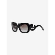 Prada Vintage Pre-owned Glas solglasgon Black, Dam