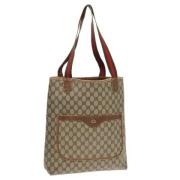 Gucci Vintage Pre-owned Laeder totevskor Beige, Dam