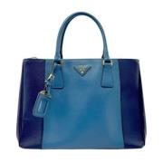 Prada Vintage Pre-owned Laeder axelremsvskor Blue, Dam