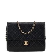 Chanel Vintage Pre-owned Laeder chanel-vskor Black, Dam